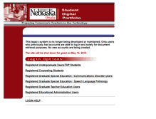 Tablet Screenshot of coeportfolio.unomaha.edu